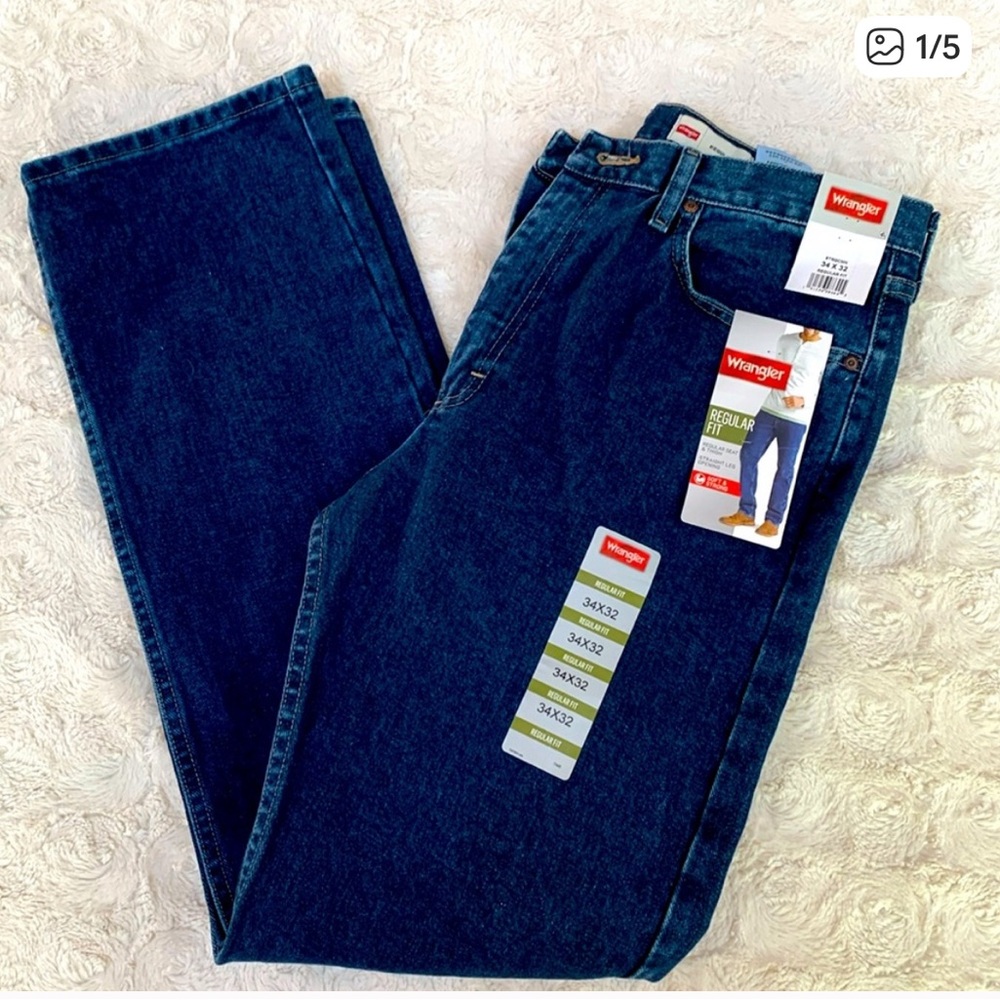 NWT Wrangler Regular Fit Denim Jeans